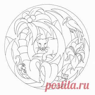 Мандалы для живописи: мандалы животных