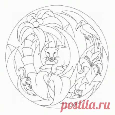 Мандалы для живописи: мандалы животных