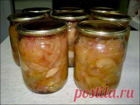 Быстрая заготовка яблок - яблочная начинка для пирогов (3 варианта)
