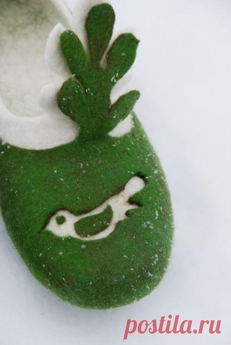 Тапочки из войлока: способы изготовления. Мастер классы разных уровней сложности | LS