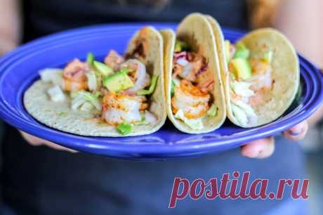 Тако с авокадо и крабом  (Мексика)