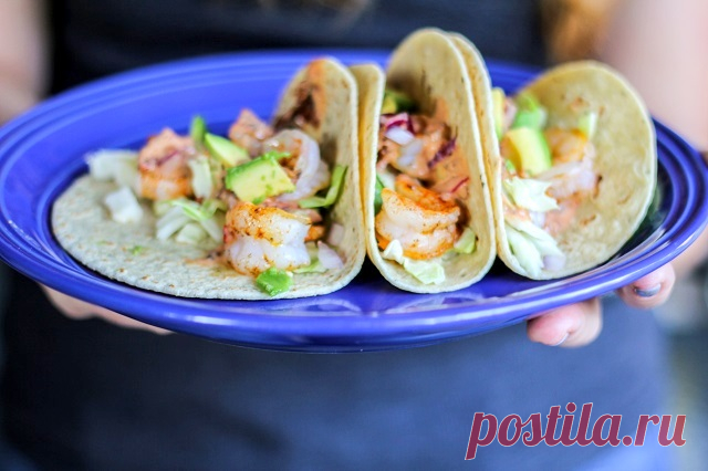 Тако с авокадо и крабом  (Мексика)