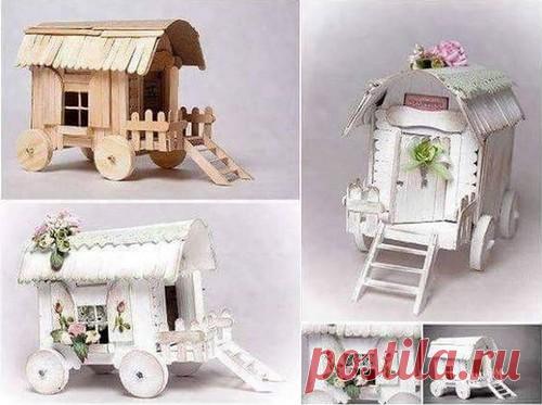 25 чудо идей из палочек для мороженого - Домашний hand-made