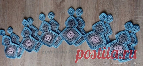 Мастер-класс : Вяжем крючком сложную кайму для юбки, кардигана, платья, пледа | Журнал Ярмарки Мастеров