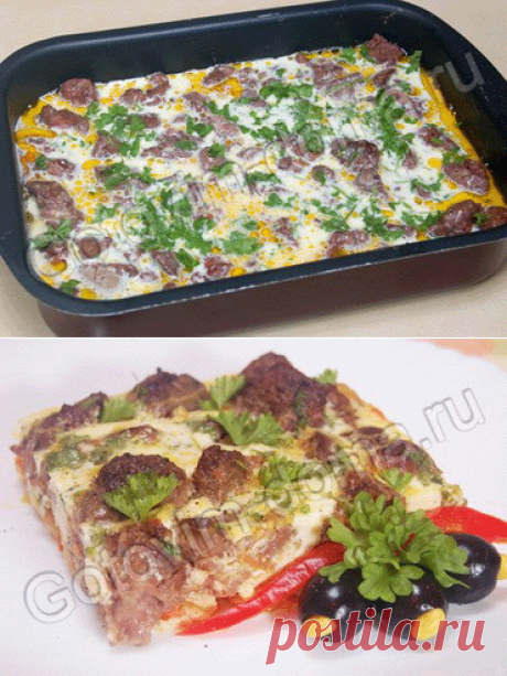 Вкуснейшая куриная печень в омлете - Простые рецепты Овкусе.ру