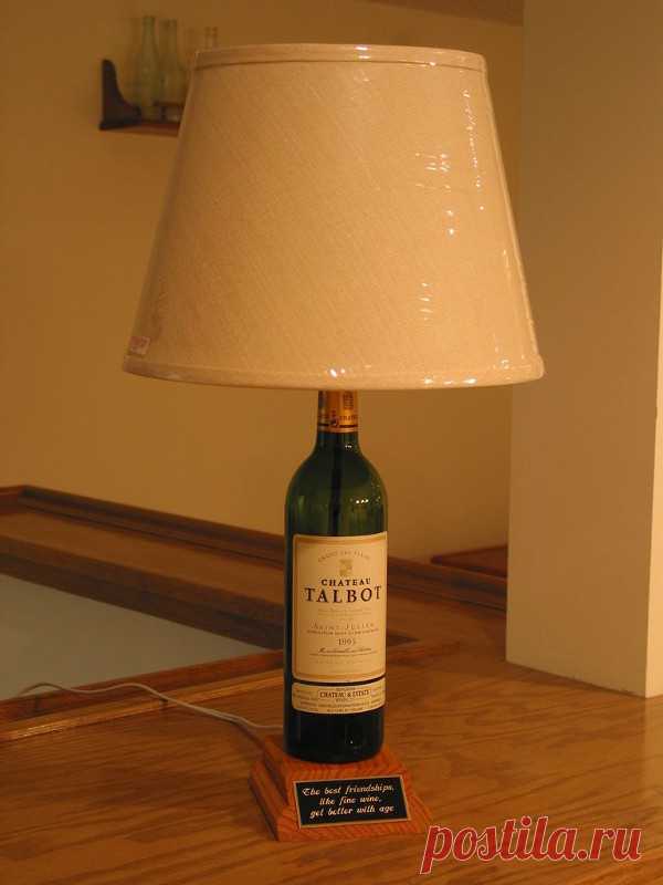 Как сделать оригинальную лампу из бутылки | X H A N D