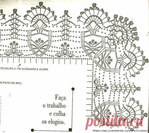 Необычная салфетка крючком