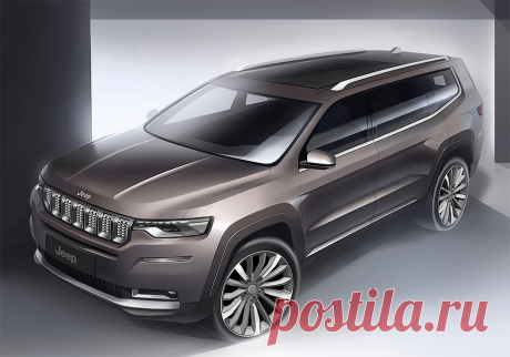 Jeep раскрыл внешность семиместного внедорожника Компания показала, как будет выглядеть модель Grand Commander