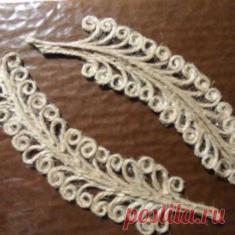 Филигрань из верёвочки. МК Веры Пушиной