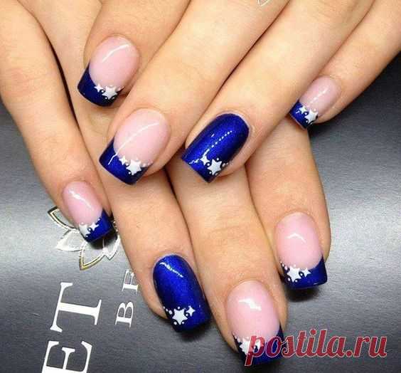 Французский маникюр на короткие ногти / тренды и фото