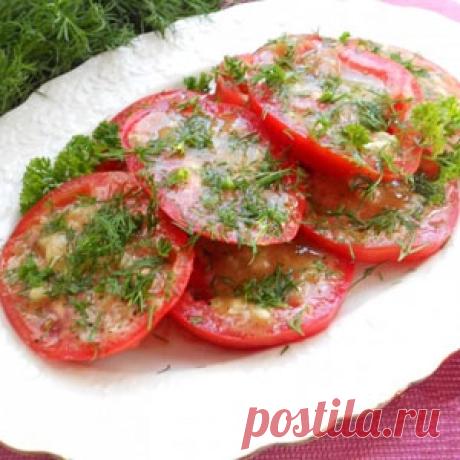 Быстрые маринованные помидоры