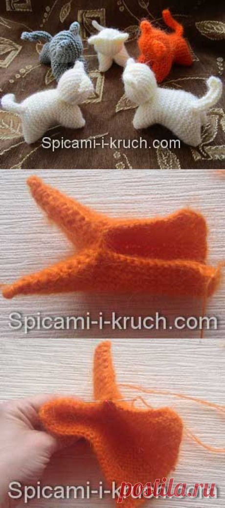 Вальдорфский котик спицами, мастер-класс