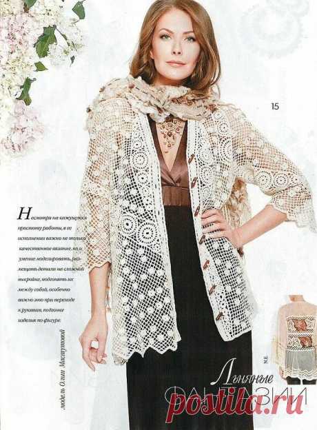 Белый-самый яркий и смелый цвет лета. Модели крючком. | Вязаный смак! Пульс Mail.ru