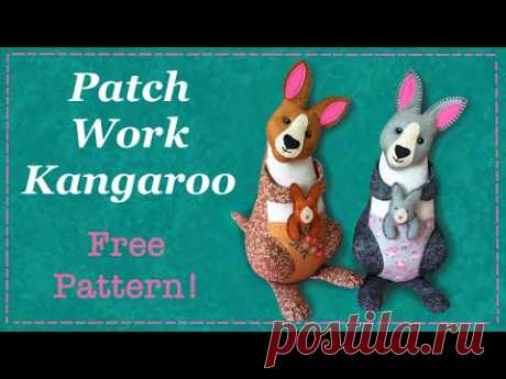 Easy Patchwork Kangaroo || FREE PATTERN || Full Tutorial with Lisa Pay - YouTube