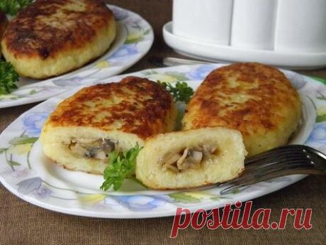Зразы картофельные с грибами–простое, вкусное и сытное блюдо.