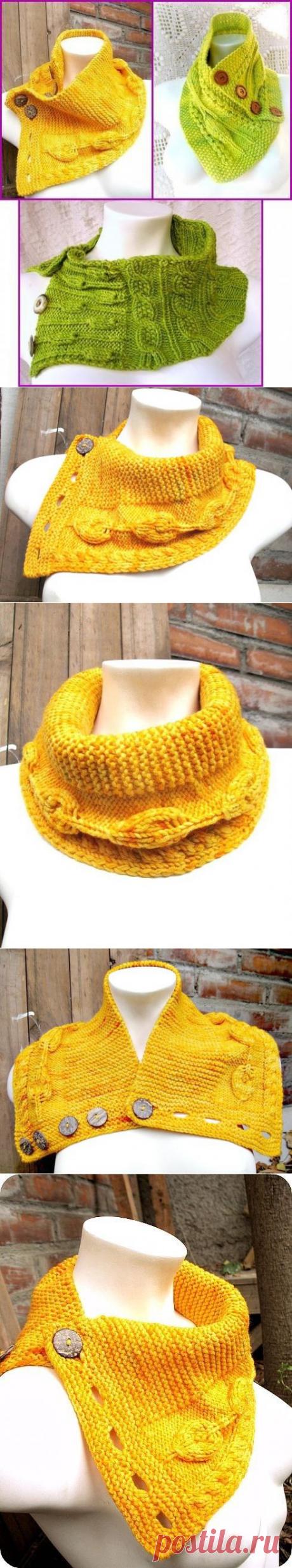 ШАРФЫ-ВОРОТНИКИ-ТРАНСФОРМЕРЫ. ИДЕИ + СХЕМА