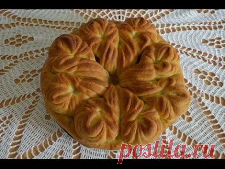 Дрожжевой пирог с тушеной капустой и фрикадельками - YouTube