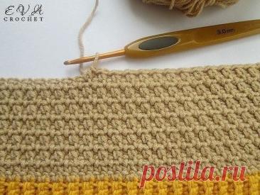 ​Плотный узор крючком
