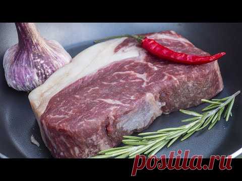 Идеальный Стейк на сковороде за 100 рублей.