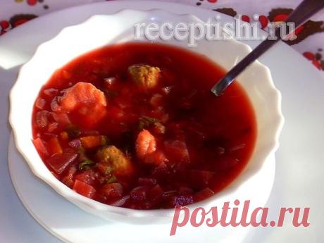 Борщ с курицей и галушками полтавский | Кулинарные рецепты с фото на Рецептыши.ру