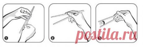 Как правильно есть японскими палочками