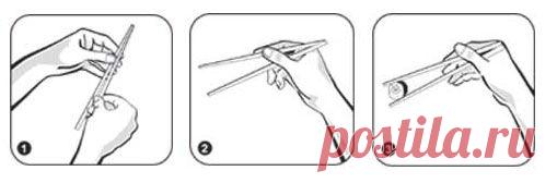 Как правильно есть японскими палочками