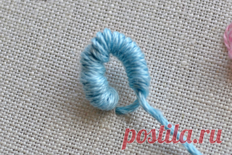cotton flower embroidery tutorial - Pumora