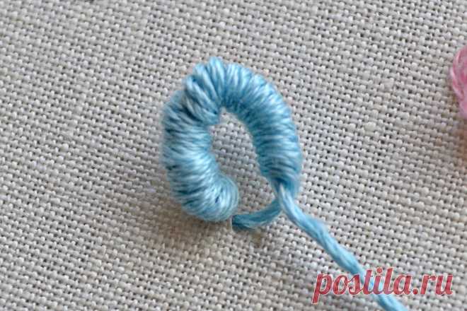 cotton flower embroidery tutorial - Pumora