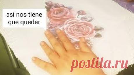 como hacer estampados caseros en tela/sublimación casera en tela, Видео, Смотреть онлайн