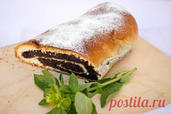 Постный штрудель с маком и орехами