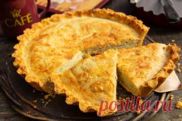 Киш с луком и чеддером — Ботаничка