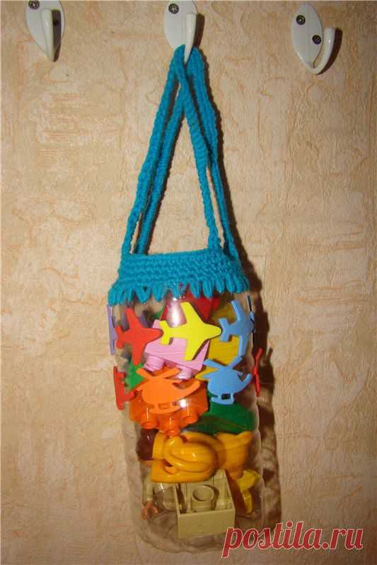 Ведро из пластиковой бутылки - Ярмарка Мастеров - ручная работа, handmade