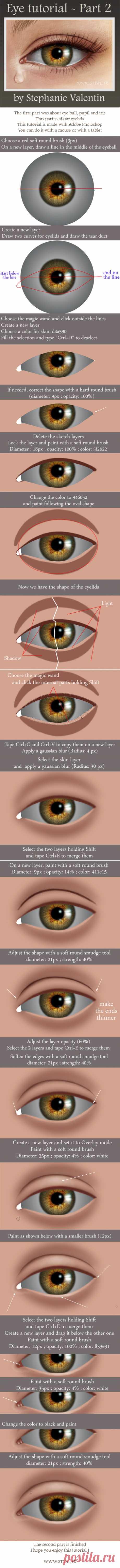 How to draw realistic EYE - Part 2/3 by StephanieVALENTIN on DeviantArt