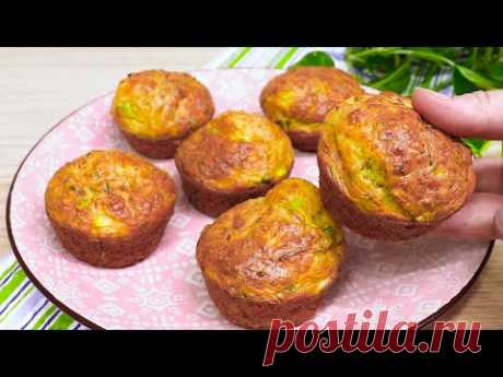 1 кабачок, 2 яйца. Почему я никогда раньше не ела вкусной пушистой запеканки из кабачков? ASMR