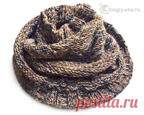 Снуд - объемный, широкий шарф - купить | Одежда ручной работы | HANDMADE интернет-магазин