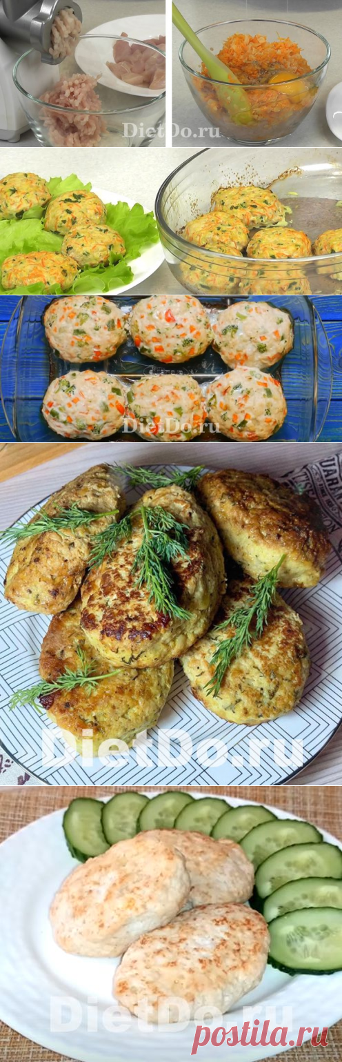 ТОП-7 Диетические котлеты из куриного фарша в духовке или на пару