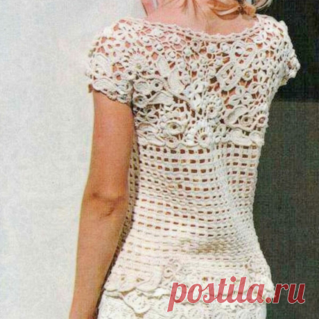 Молочный топ крючком – Paradosik Handmade - вязание для начинающих и профессионалов