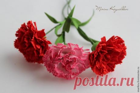 Мастер-класс по созданию гвоздики из фоамирана - Ярмарка Мастеров - ручная работа, handmade