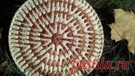 №30 Очередное основание на фанере . И осеннее настроение.(Wickerwork -ПЛЕТЕНИЕ ИЗ ЛОЗЫ )
