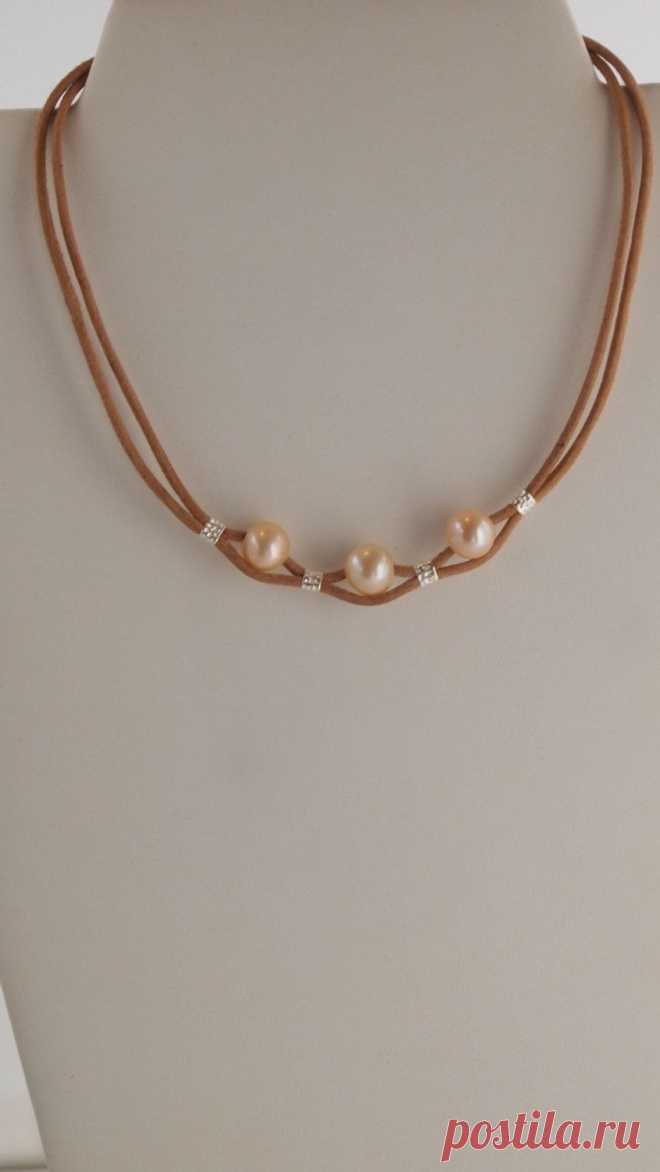 Delicado Collar en Plata Esterlina Perlas de por MLJewelryCreations
