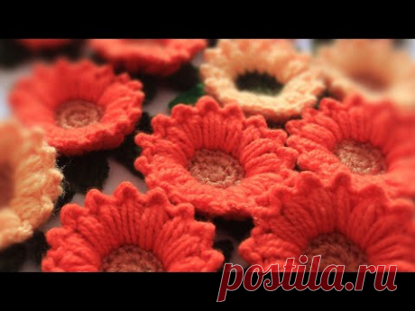 Sunflower Design #Woolen Sunflower #Crochet Flower #Woolen art and craft @Creative Sarita
