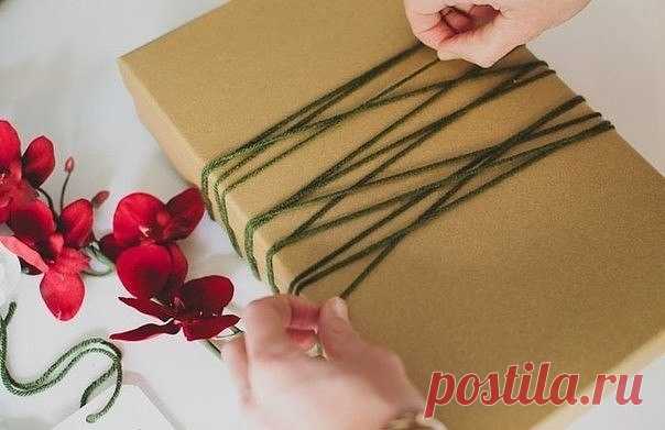 Упаковка подарка своими руками