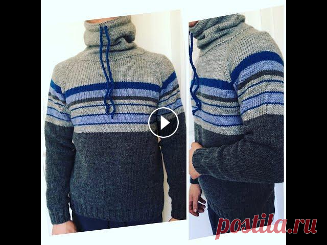СТИЛЬНЫЙ Мужской худи спицами (МК в деталях) МК в деталях: формирование горловины, кетлевка, росток и многое др. Уровень: продвинутый новичок #вязаниеспица#пряжа#мужскойхуди#мужскойсвитер#мужской...