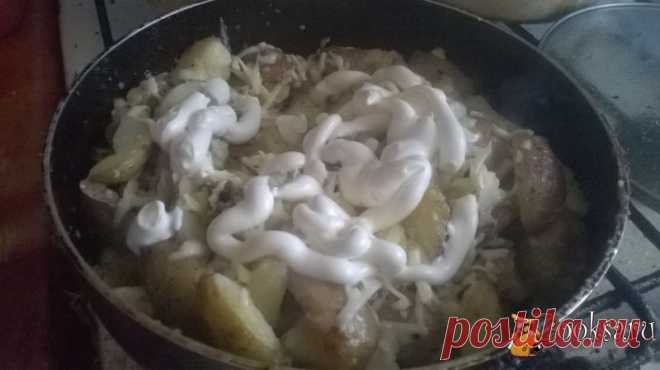 Картофель по деревенски с сыром