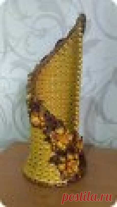 МК бутылочницы с цветочками Приветствую всех, кто заинтересовался моим скромным (не по количеству фото, конечно) МК. Надеюсь не сильно утомлю рассказами... Вот, то, что должно получиться: сначала фасад