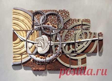 Удивительные керамические панно Bas Relief