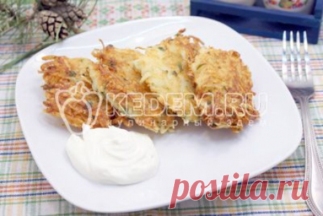 Драники с сыром и зеленью - Рецепты. Вторые блюда. С яйцами, сыром, молоком