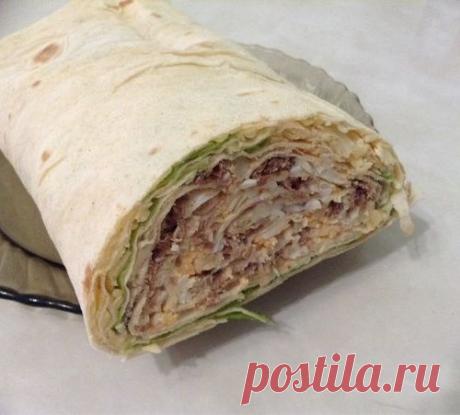 Салат &quot;Мимоза&quot; рулетом