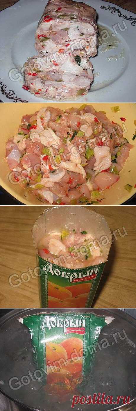 Рецепт: Куриный рулет