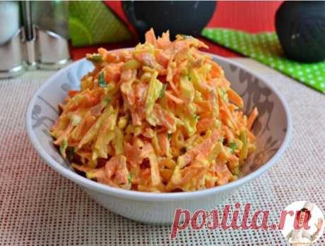 МОРКОВНЫЙ САЛАТ с сыром и чесноком
